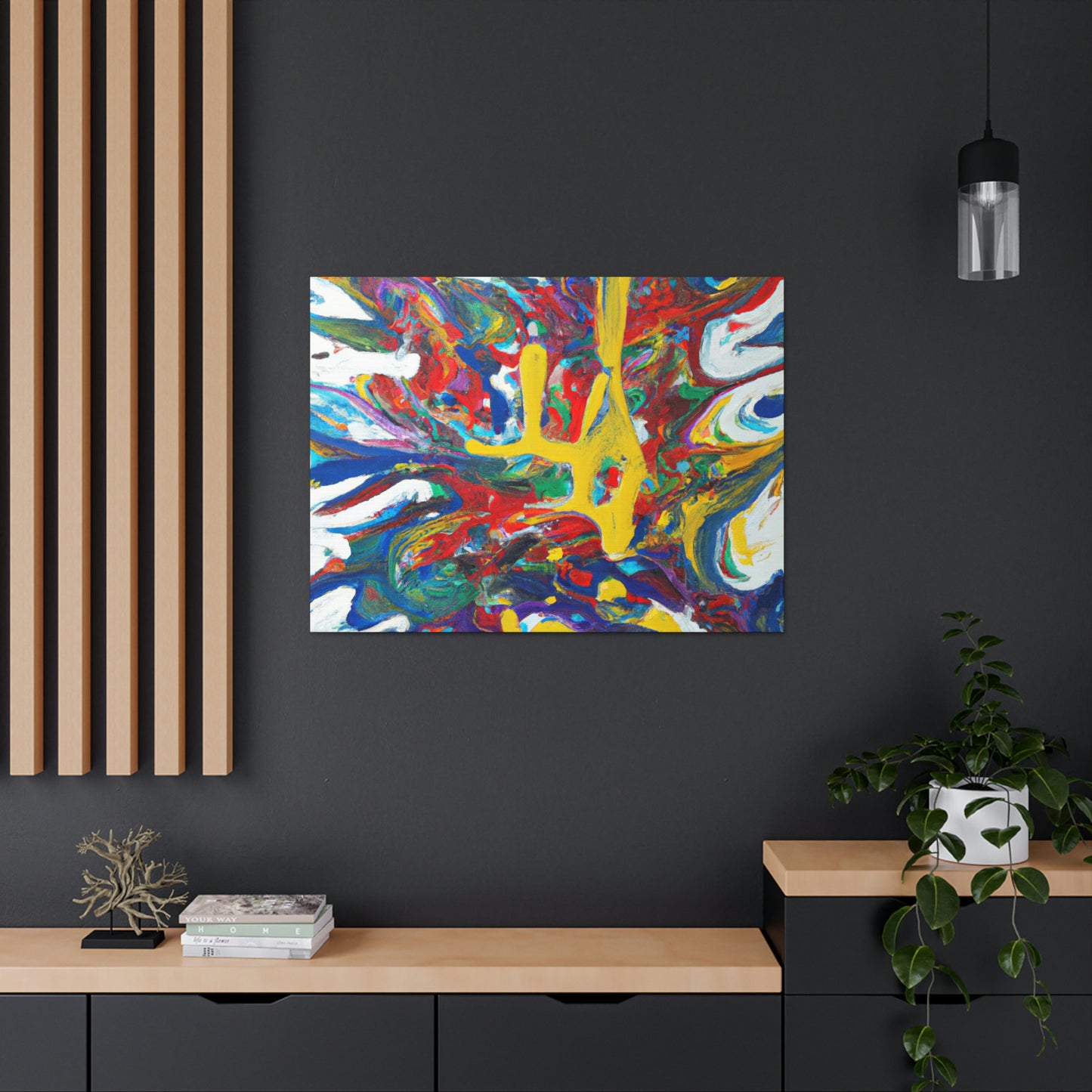 Synesthetic Symphony: An Abstract Painting - The Alien Canva.