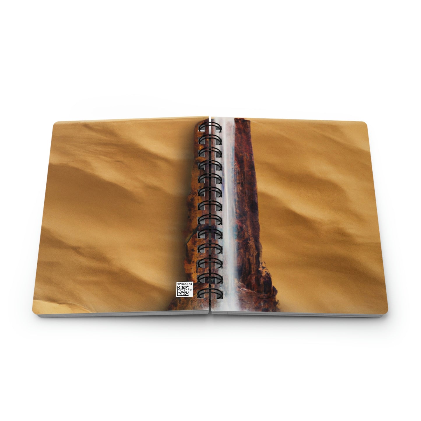 "Cascada solitaria en un desierto desolado" - The Alien Cuaderno encuadernado en espiral