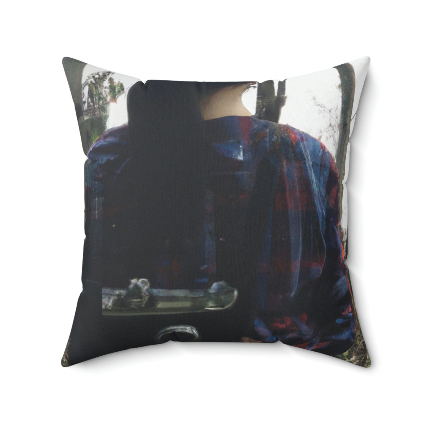 "Lost in Time: Exploring Forgotten Memories Through Wanderlust" - The Alien Square Pillow