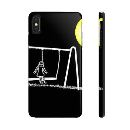 "The Moonlit Swing: Un momento de ensueño en un prado" - The Alien Tough Phone Cases