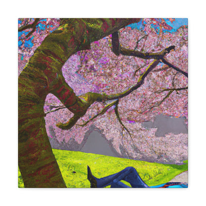 "A Moment of Calm Beneath the Cherry Blossoms" - The Alien Canva