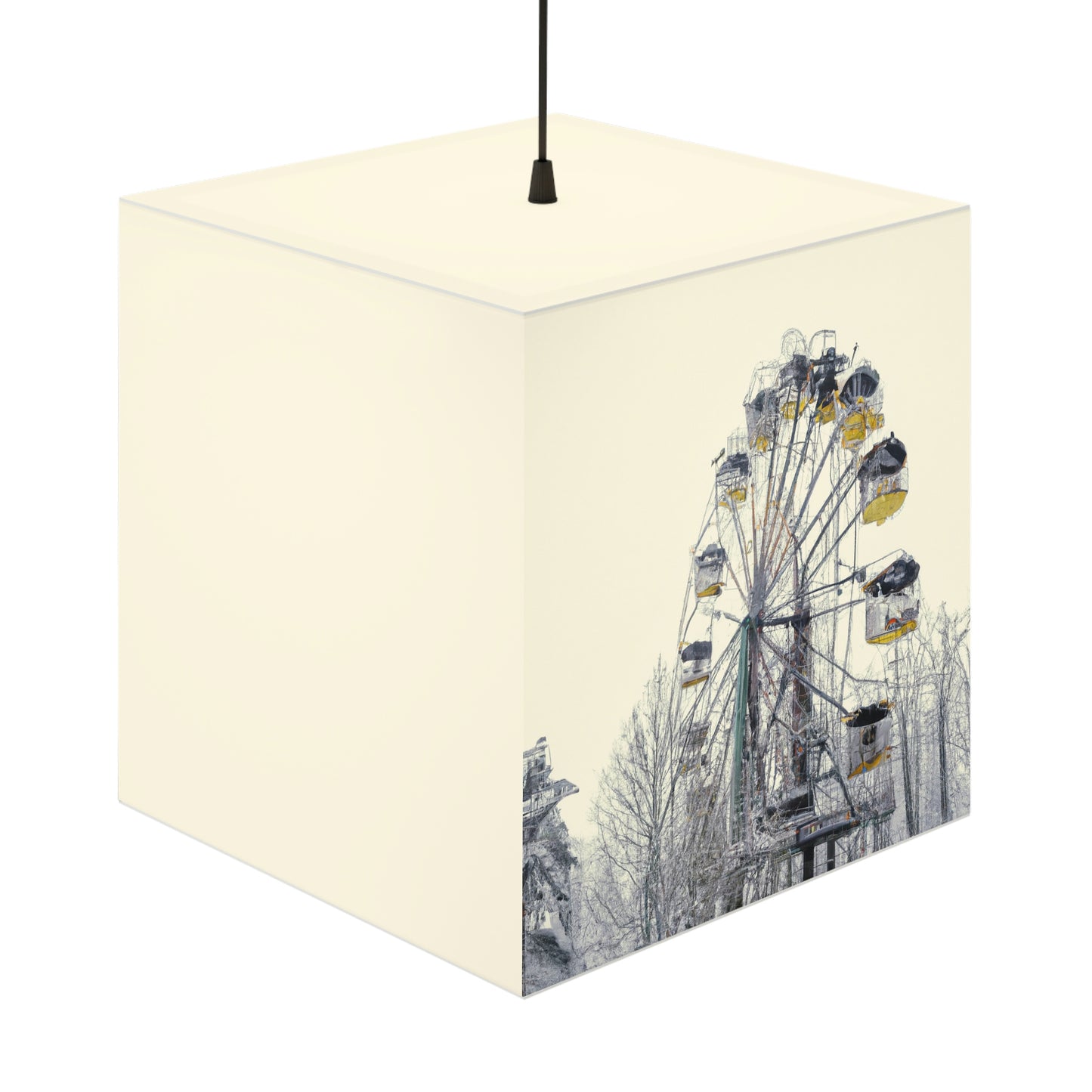 "Lonely Wheel in a Winter Wonderland" - Die Alien Light Cube Lampe