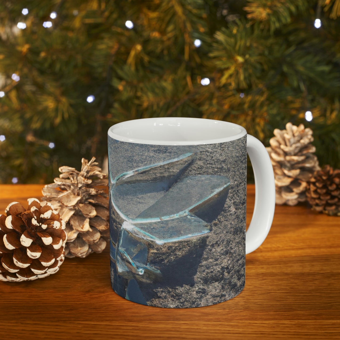 "Glimmer of Broken Glass" - The Alien Ceramic Mug 11 oz