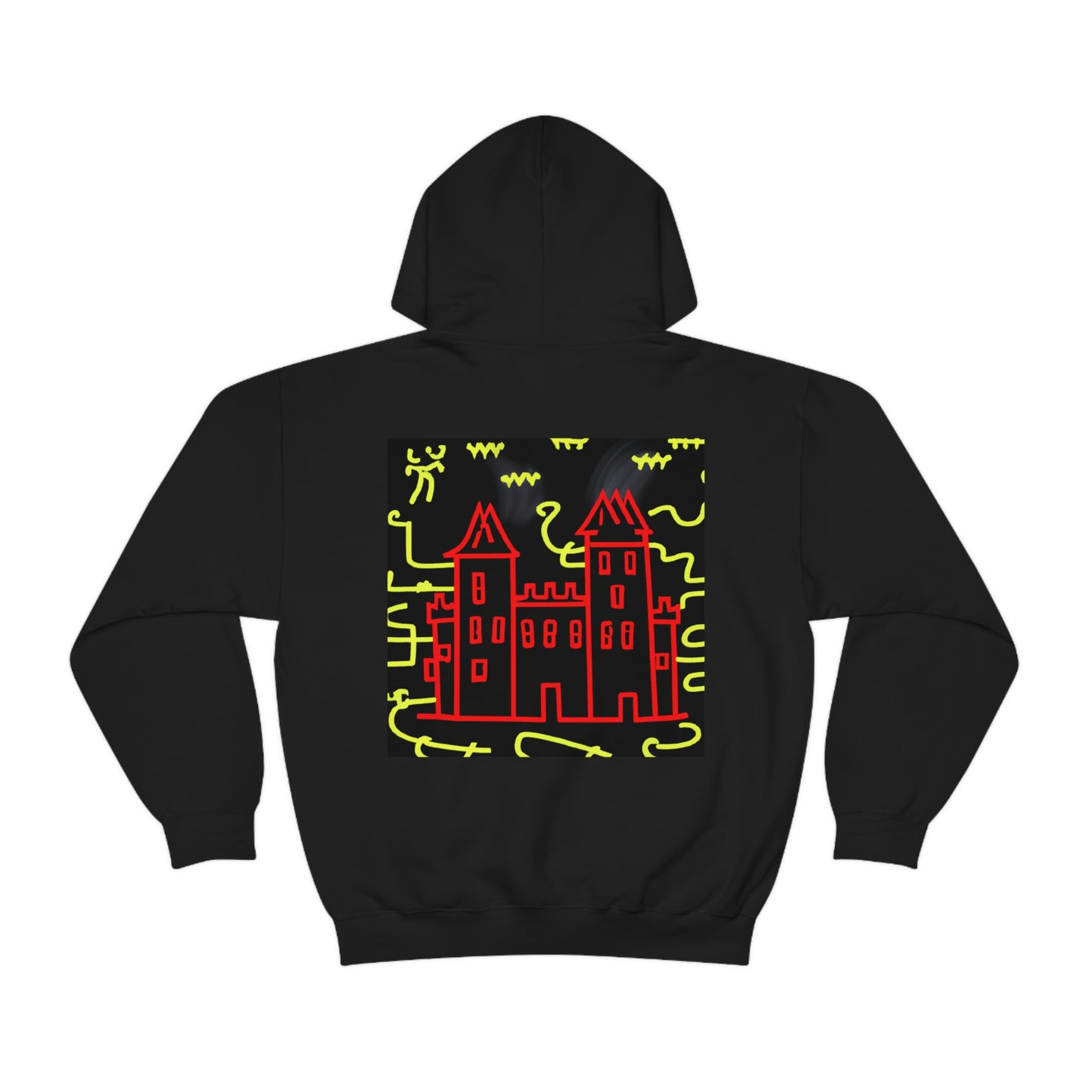 "A Haunted Shadow: The Dark Secrets of the Old Castle on a Gloomy Night" - The Alien Unisex Hoodie