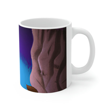 The Fox in the Cavern - The Alien Ceramic Mug 11 oz