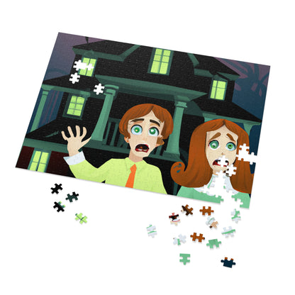 "The Mansion of Misfortune: A Tale of Two Cursed Siblings". - The Alien Jigsaw Puzzle