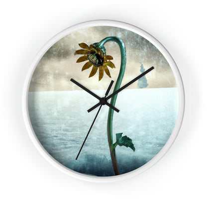 "Fighting the Frost: A Flower's Story" - The Alien Wall Clock