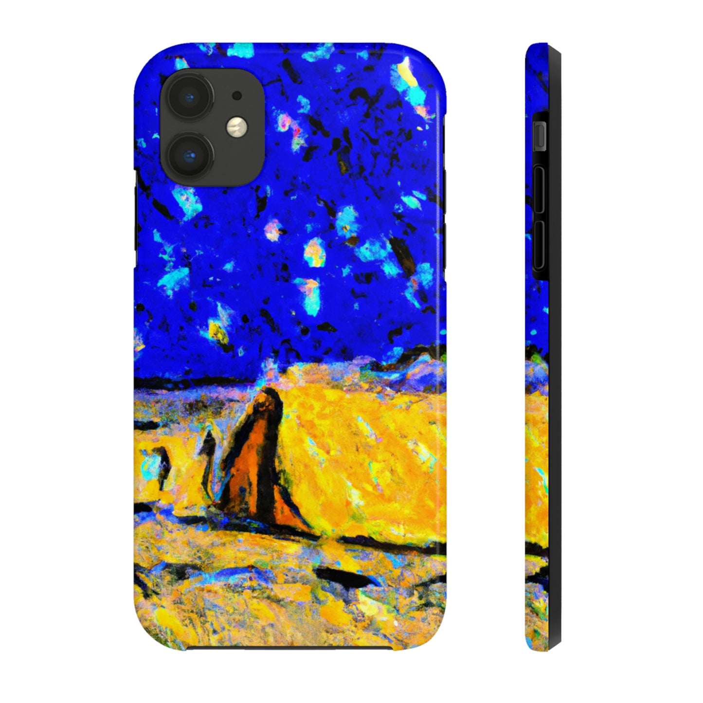 "Enchanted Sands of the Night Sky" - Die Alien Tough Phone Cases