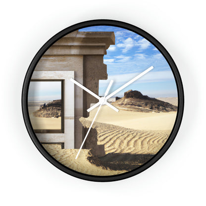 "Lost in the Sands: Discovering the Ancient Temple" - El reloj de pared alienígena