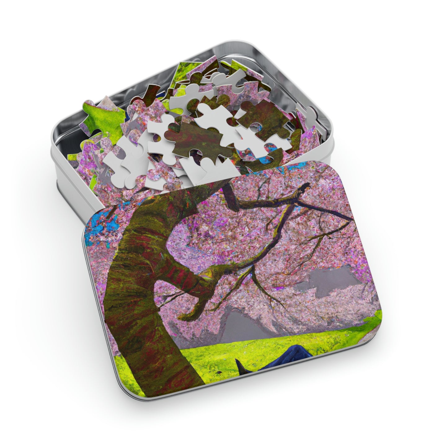 "A Moment of Calm Beneath the Cherry Blossoms" - The Alien Jigsaw Puzzle