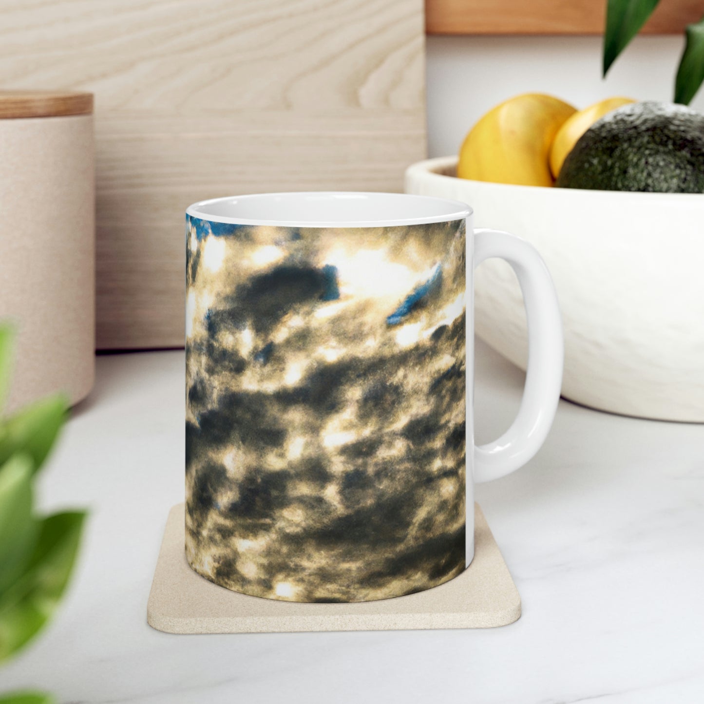 "Un reflejo de Celestial Mirage". - La Taza de Cerámica Alienígena 11 oz