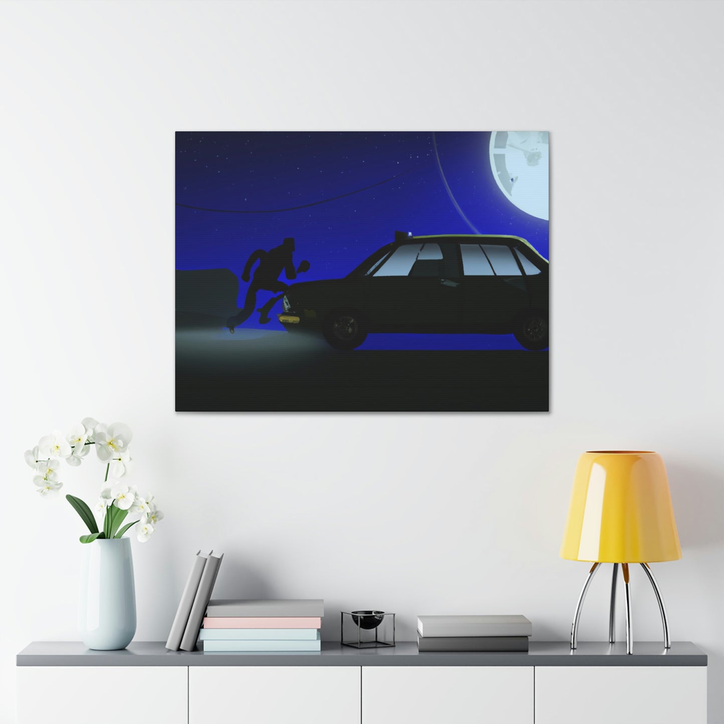 "Die Kunst des Moonlight Joyriding" - The Alien Canva