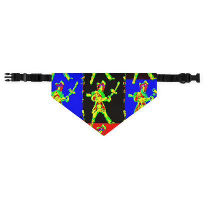 "Dancing with Fire and Steel." - The Alien Pet Bandana Collar