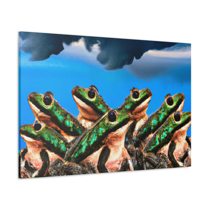 "Un coro de ranas en la tormenta" - The Alien Canva