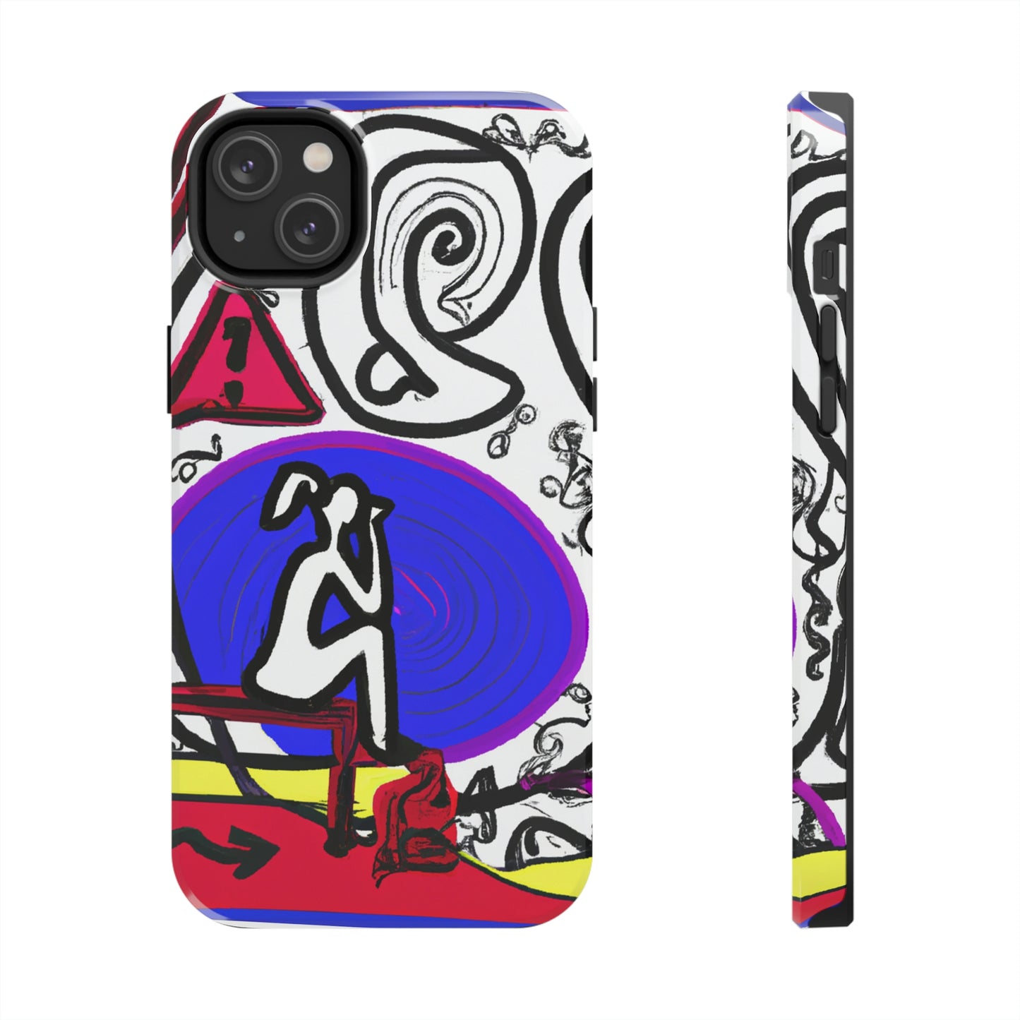 "Alone in the Park: Pondering Life's Challenges" - The Alien Tough Phone Cases