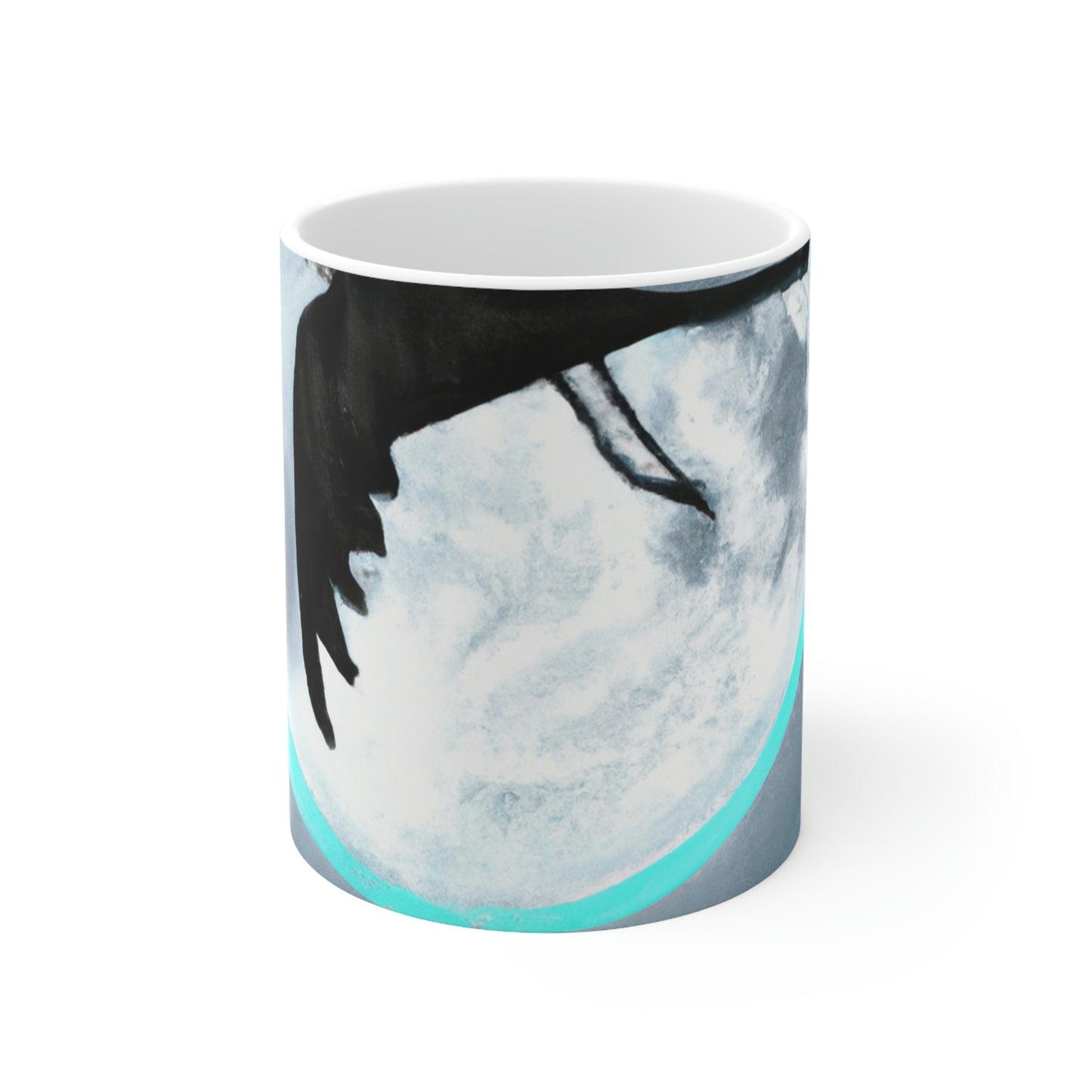 "Lunar Plunge" - Taza de cerámica Alien 11 oz