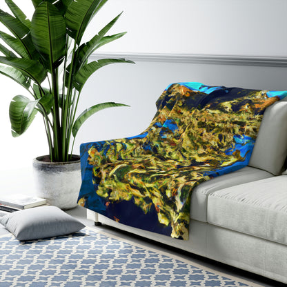 "Invasion of the Pond Monsters" - The Alien Sherpa Fleece Blanket