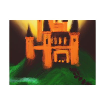 "Mysterious Castle Painting" - The Alien Canva