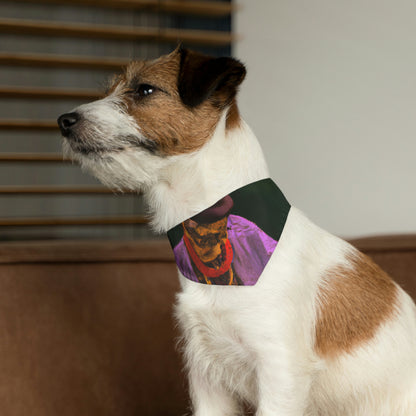 "Ein Meister des Ausbesserns: Ein älterer Uhrmacher, der eine antike Uhr restauriert" - Das Alien Pet Bandana Halsband