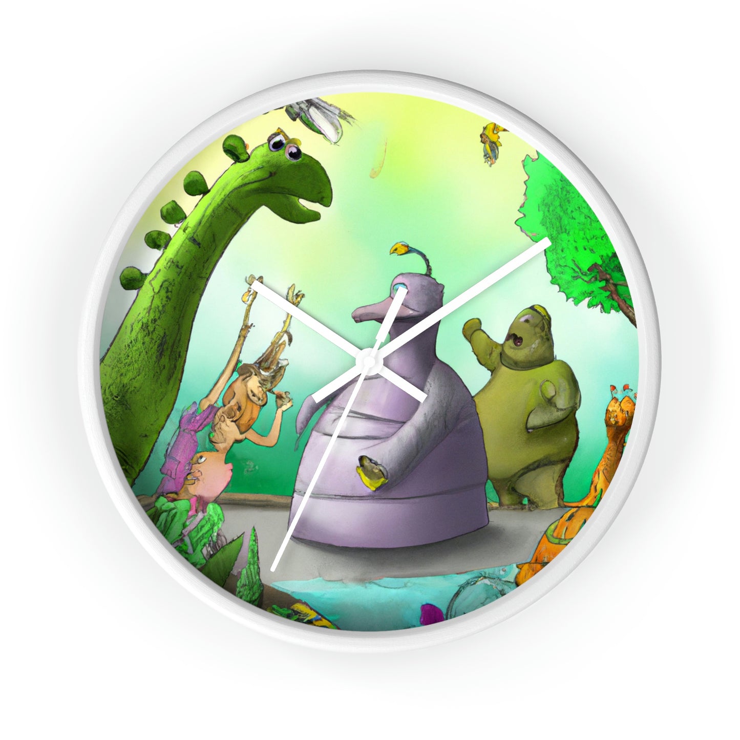 "Intergalactic Zoo Adventures" - The Alien Wall Clock