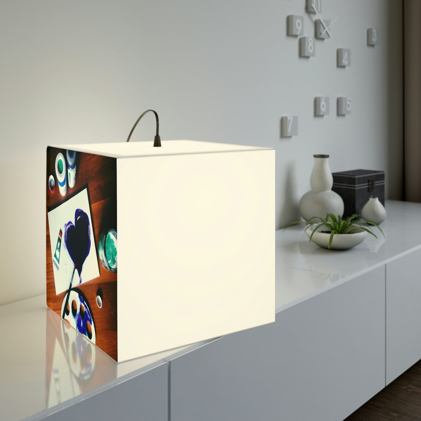 "Transforming Pain into Art" - The Alien Light Cube Lamp