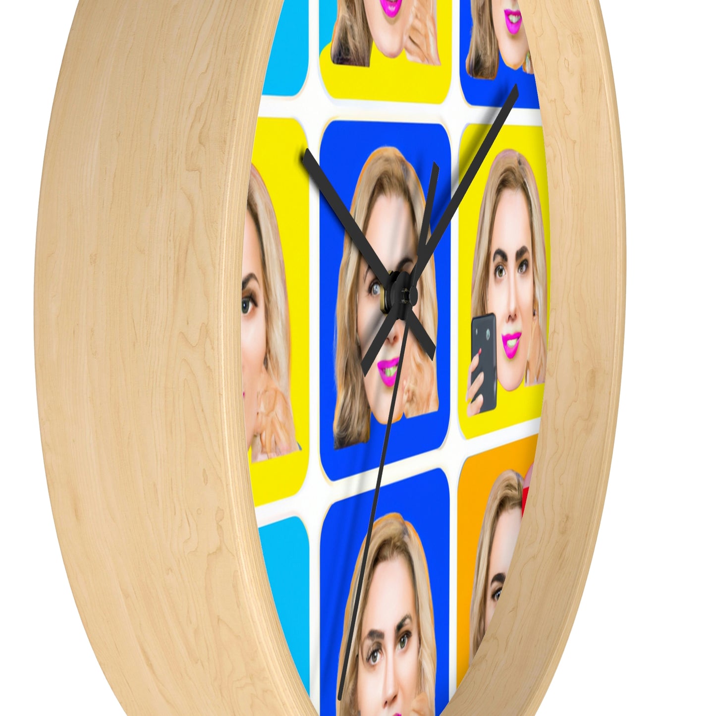 "Emoji-zing a Celebrity: A Pop Art Portrait" - The Alien Wall Clock