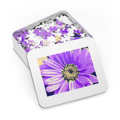 Purple Petals Popping: Create an Eye-Catching Daisy-Rose Fusion - The Alien Jigsaw Puzzle