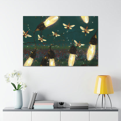 Twinkling Fireflies in the Evening Sky - The Alien Canva