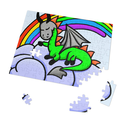 "A Dreamy Dragon's Nap" - The Alien Jigsaw Puzzle