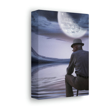 Moonlight Reflections on a Quiet Lake - The Alien Canva