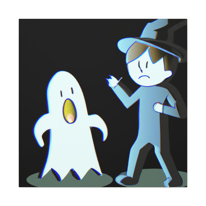 "The Odd Couple: A Shy Night Watchman and a Loud Ghost" - The Alien Canva