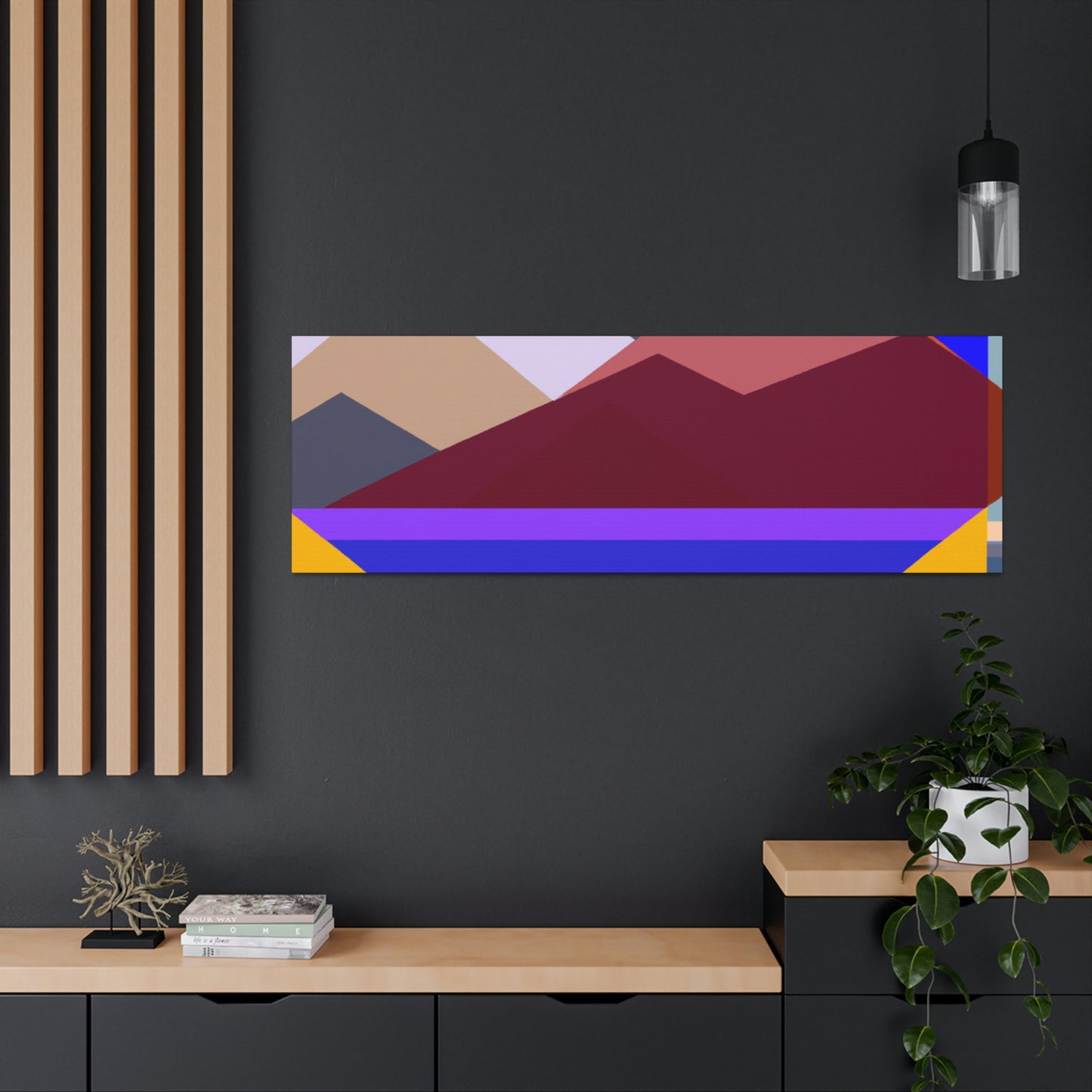 "Geometric Landscape" - Canvas