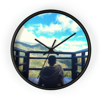 "A Journey of Enlightenment: Finding Inner Peace Through Exploration of the World". - The Alien Wall Clock