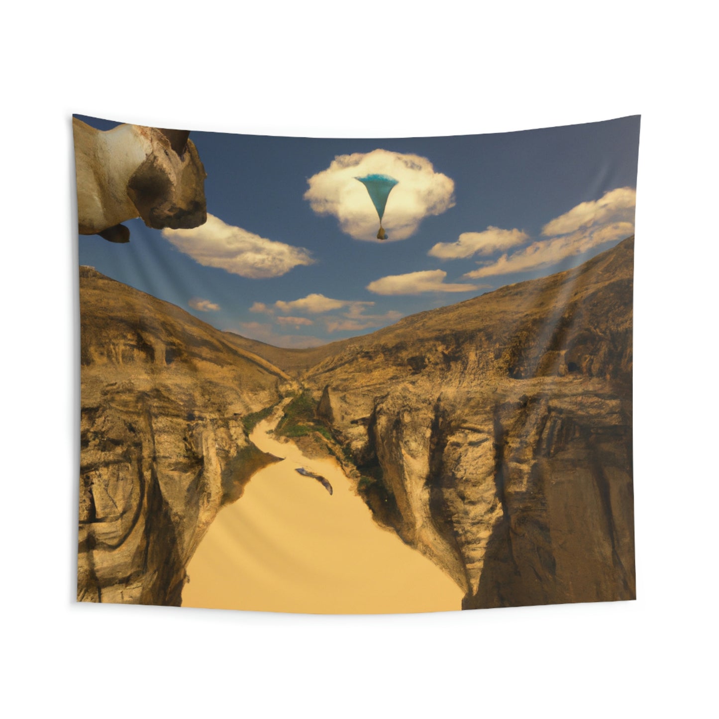 "Feline Flight Over the Grand Gulch" - The Alien Wall Tapestries