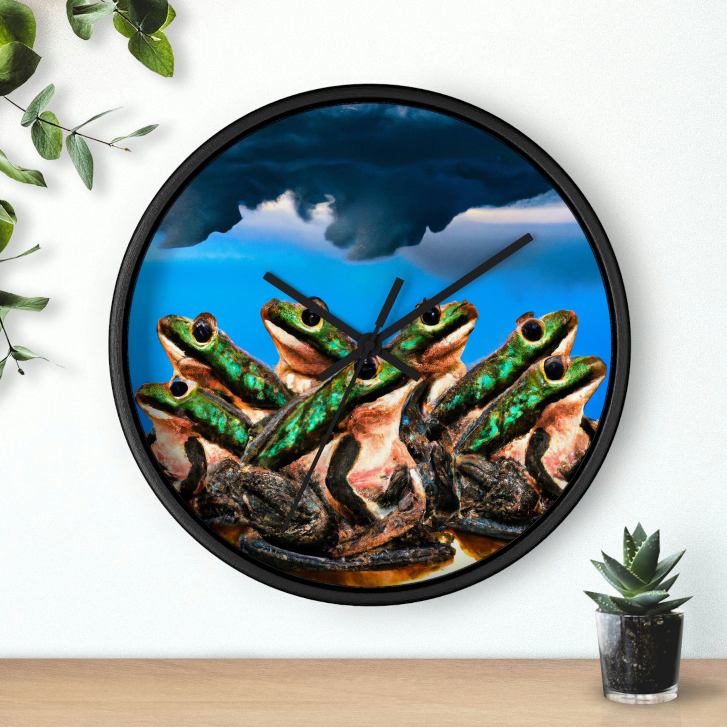 "A Frog Chorus in the Thunderstorm" - The Alien Wall Clock