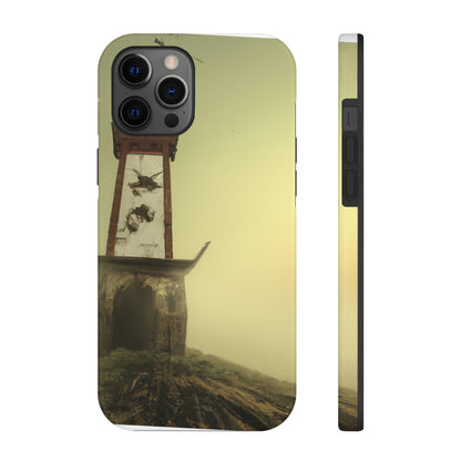 "Gespenstisches Leuchtfeuer im Nebel" - Die Alien Tough Phone Cases