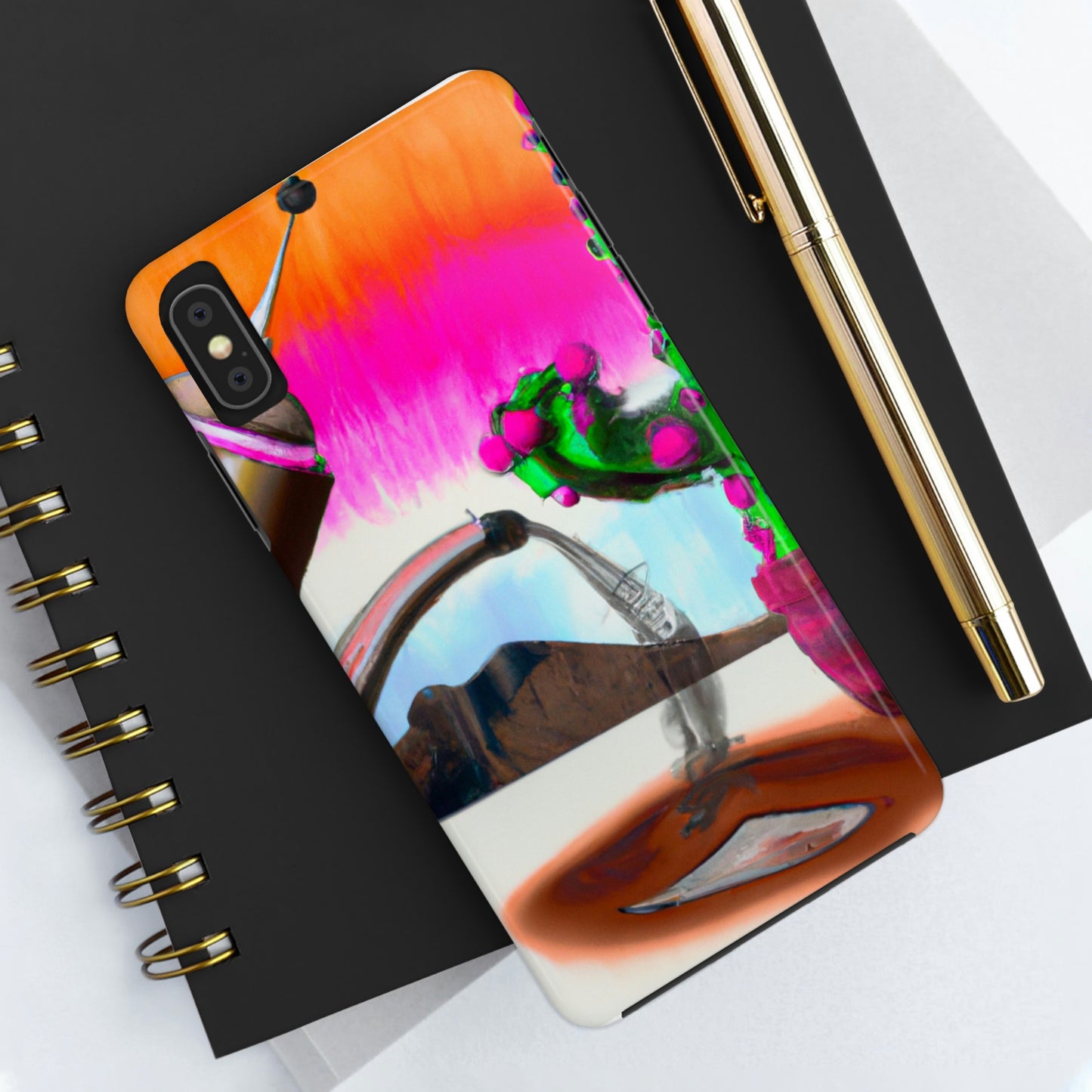 „Ein unangenehmer koffeinhaltiger Moment: Die Geschichte eines Bots und eines Kaktus“ – The Alien Tough Phone Cases