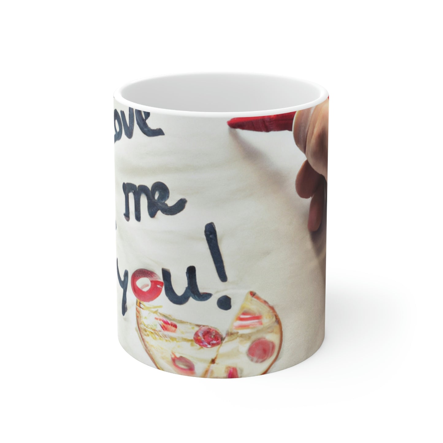 "A Pizza-Loving Love Letter" - The Alien Ceramic Mug 11 oz