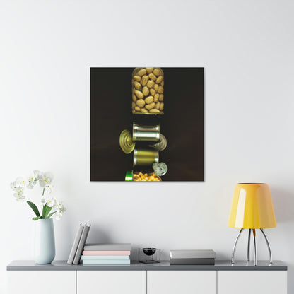 "Kitchen Pantry Creativity: Abstract Art from the Back of the Cupboard" - Canvas