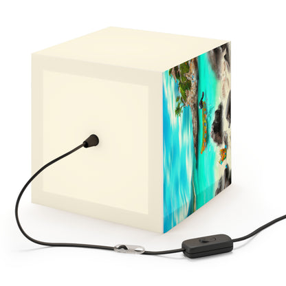 "Caribbean Fiesta on the Beach - A Digital Exploration of Mexican Culture" - The Alien Light Cube Lamp