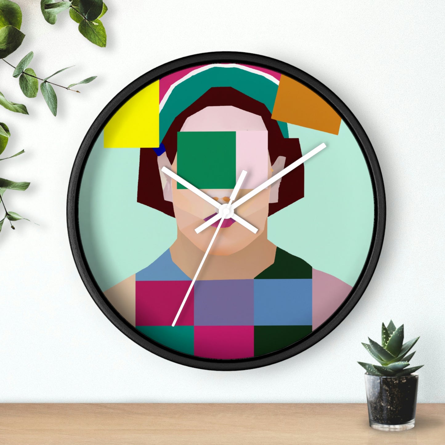 "Geometric Harmony" - The Alien Wall Clock