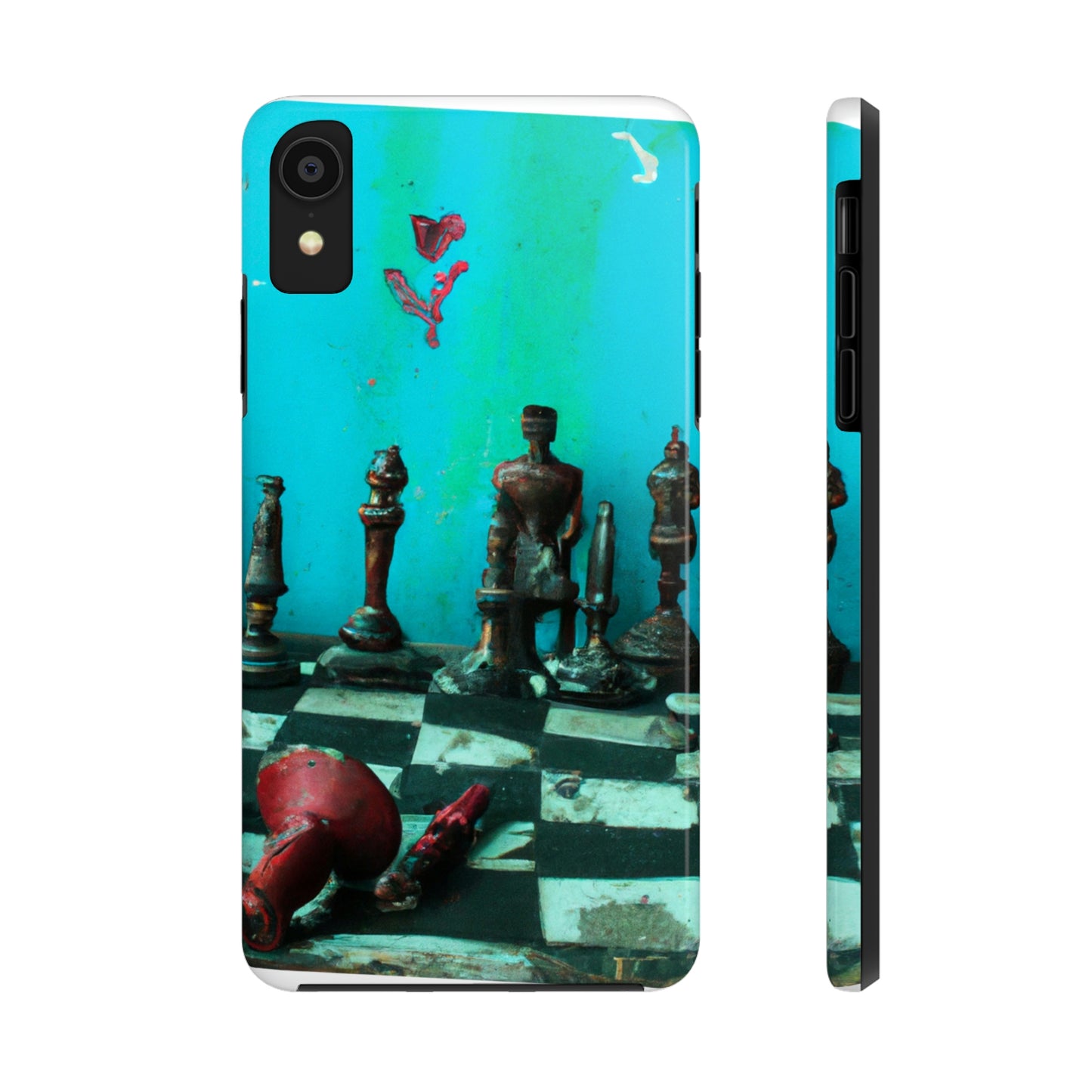 "A Forgotten Chess Set: Ready for a New Match" - The Alien Tough Phone Cases