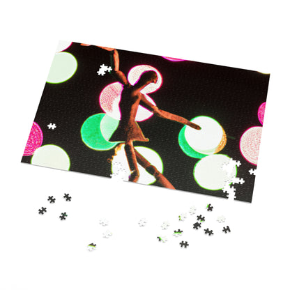 "Dancing in a Starry Shower". - The Alien Jigsaw Puzzle