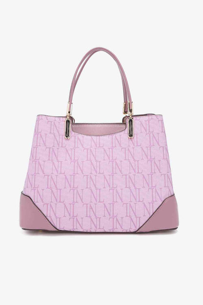 Nicole Lee USA Bolso satchel con monograma Tatianna