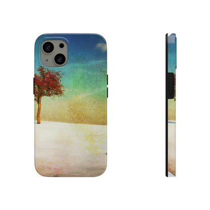 "Alone in the Snowy Meadow" - The Alien Tough Phone Cases