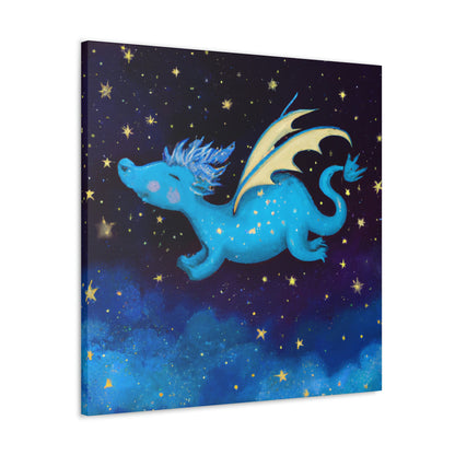 "Drifting Among the Stars: The Story of a Baby Dragon" - The Alien Canva