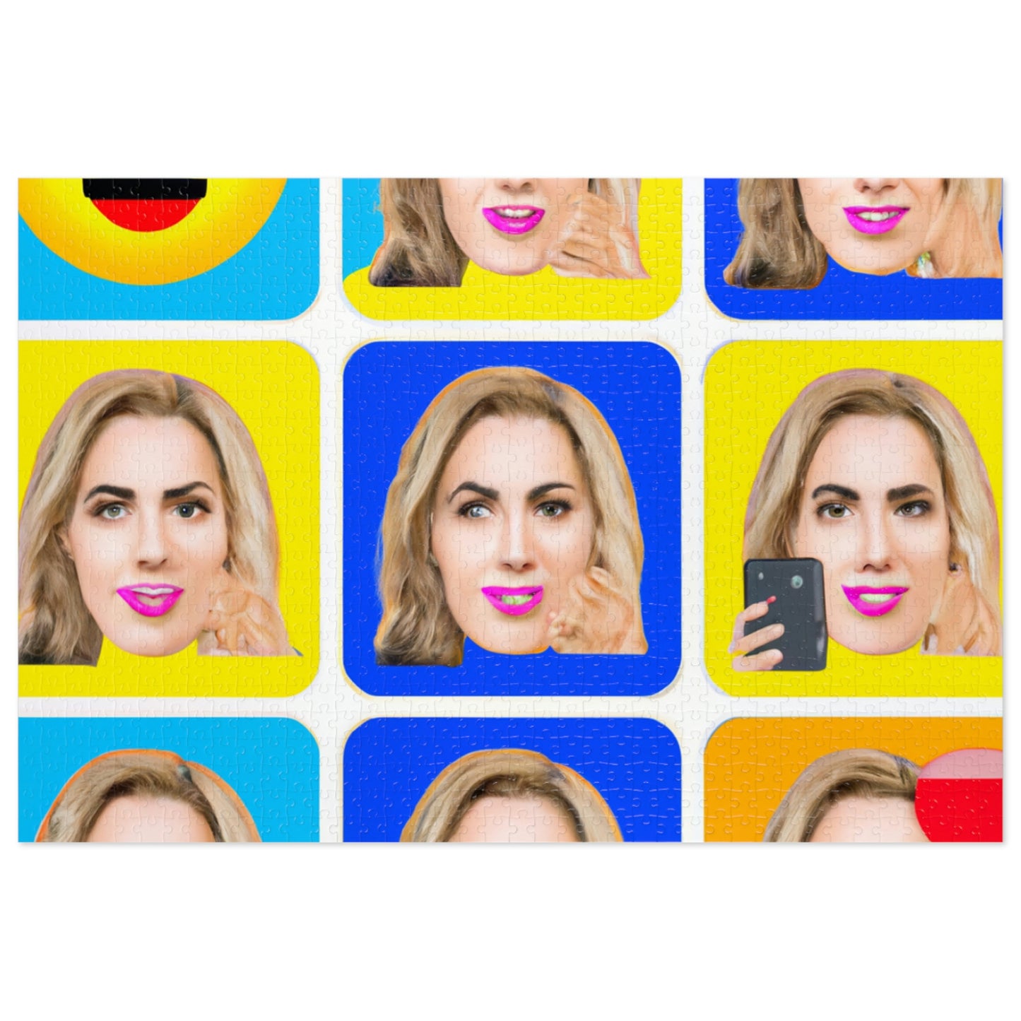 "Emoji-zing a Celebrity: A Pop Art Portrait" - Das Alien-Puzzle