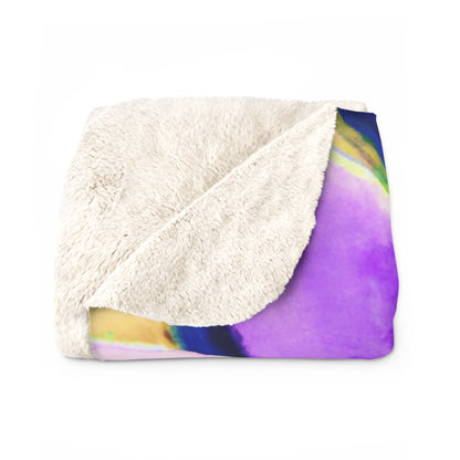 Purple Petals Popping: Create an Eye-Catching Daisy-Rose Fusion - The Alien Sherpa Fleece Blanket