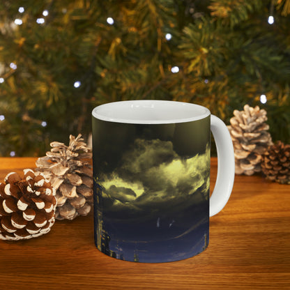 The Utopian Citadel in the Dystopian Tempest - The Alien Ceramic Mug 11 oz