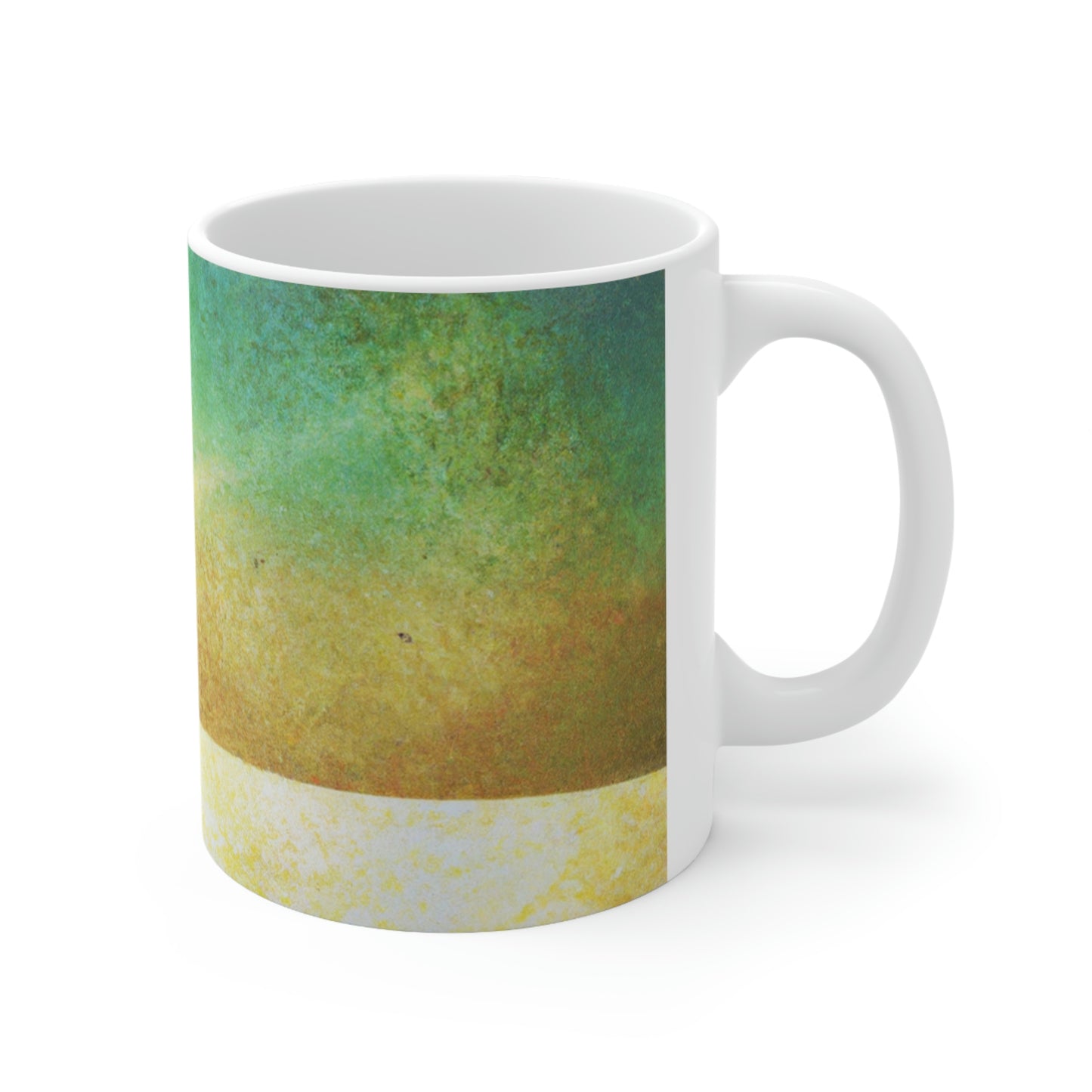 "Alone in the Snowy Meadow" - The Alien Ceramic Mug 11 oz